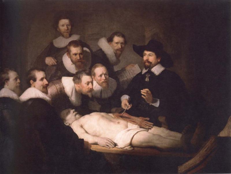 Rembrandt van rijn anatomy lesson of dr,nicolaes tulp Sweden oil painting art